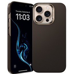 Etui Benks Magnetic Armor Tint Kevlar 1000D (SA65) do iPhone 16 Pro – złoty