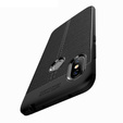 Czarne Etui Football Grain TPU Case Xiaomi Redmi Note 6 Pro