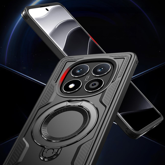 Etui magnetyczne do Xiaomi Redmi Note 15 Pro 5G, czarne