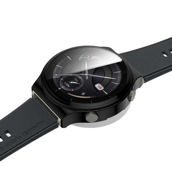 2w1 Etui z osłoną na ekran do Huawei Watch GT 2 Pro, Czarne