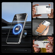Etui do Samsung Galaxy S24+ Plus, Electro MagSafe, srebrne + Szkło na ekran