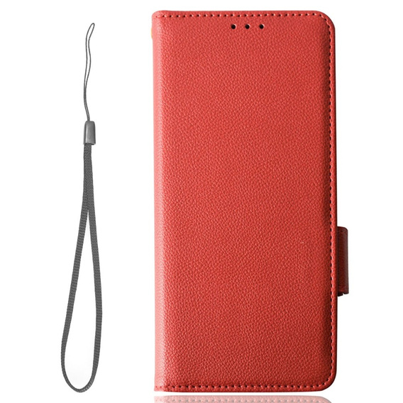 Etui z klapką do Motorola Moto G72, Wallet Thin Magnet, czerwone