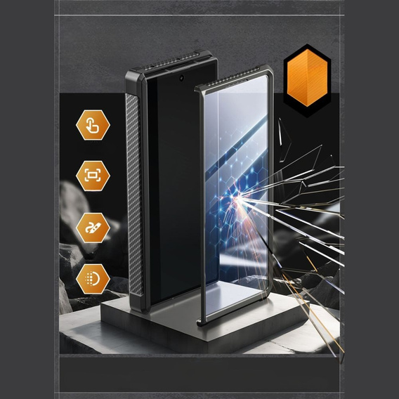 Etui Supcase Unicorn Beelte Pro do Samsung Galaxy Z Fold7 5G, Czarne