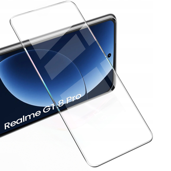 2x Szkło Hartowane do Realme GT 8 Pro, ERBORD 9H Hard Glass, szybka