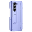 Etui do Samsung Galaxy Z Fold6 5G, z podstawką i rysikiem, fioletowe