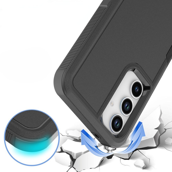 Etui pancerne do Samsung Galaxy A56 5G, Dual Shockproof, czarne