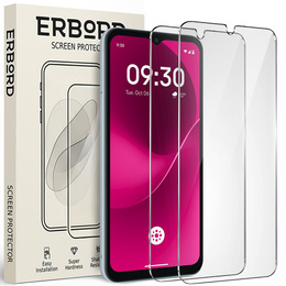 2x Szkło Hartowane do T Phone 3 5G, ERBORD 9H Hard Glass, szybka