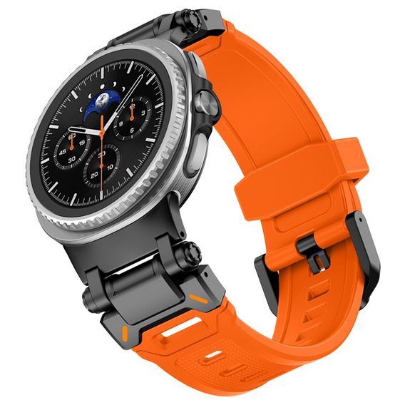 Pasek Silikonowy do Samsung Galaxy Watch 8 / 8 Classic, Pomarańczowy
