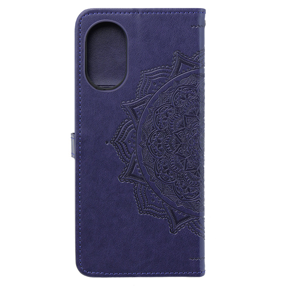 Etui z klapką do Oppo A58 4G, Mandala, fioletowe