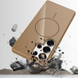 Etui do Samsung Galaxy S25 Ultra z paskiem, magnetyczne MagSafe  – złote