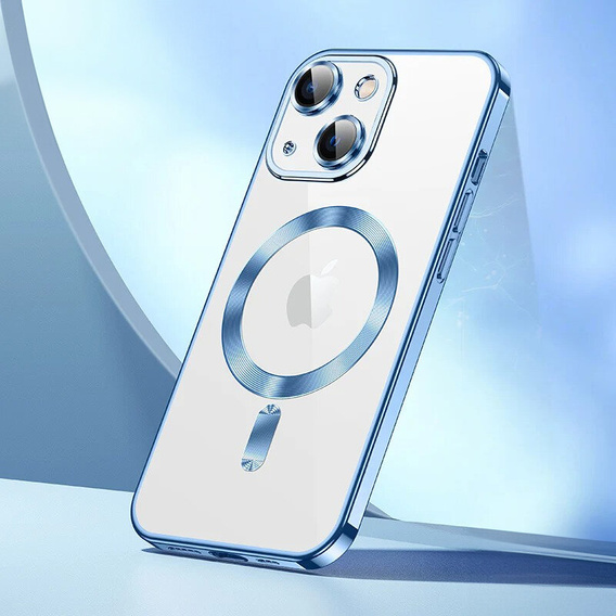 Etui do iPhone 14, Electro MagSafe, niebieskie + Szkło na ekran