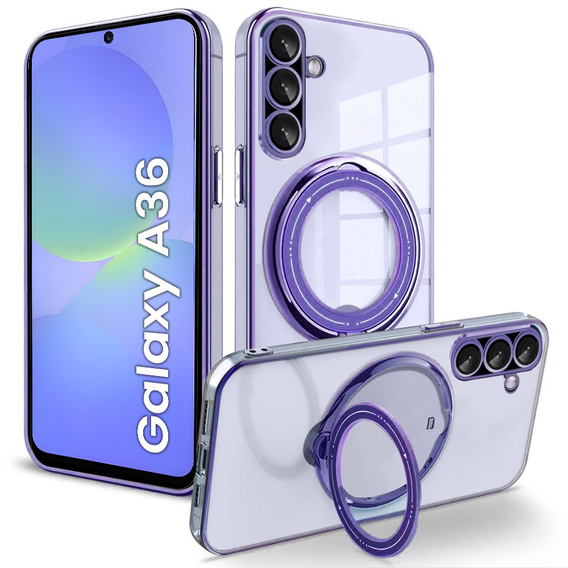 Etui Magnetyczne do Samsung Galaxy A36 5G, do MagSafe, fioletowe