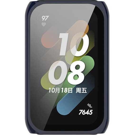 2w1 Etui + Szkło do Huawei Honor Band 6 / 7, Granatowe