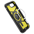 Etui Spigen do iPhone 16E, Tough Armor Mag MagSafe, czarne + Szkło Hartowane 9H