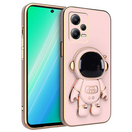 Etui do Xiaomi Redmi Note 12 5G / POCO X5 5G, Astronaut, różowe
