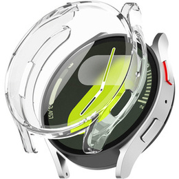 2w1 Etui z Osłoną na Ekran do Samsung Galaxy Watch 7 44mm, Przezroczyste