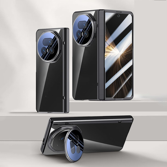 Etui do Honor Magic V5 5G, Dual Glass, do Magsafe, czarne