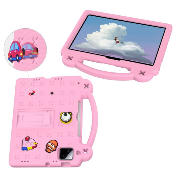Etui do Xiaomi Pad 7 / 7 Pro, Cute Patterns, z podstawką, różowe