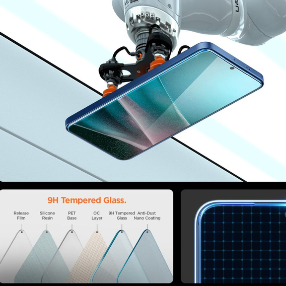 Szkło hartowane Spigen GLAS.tR EZ Fit do Samsung Galaxy S25 Edge – przezroczyste