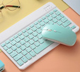 Zestaw bezprzewodowa klawiatura z myszką Bluetooth, zielony