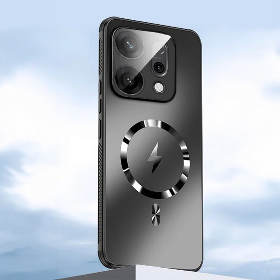 Etui do Oppo Reno 14, do MagSafe, z ochroną aparatu, czarne