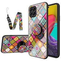 Etui Glass POP TPU do Samsung Galaxy M53 5G - Color Pattern