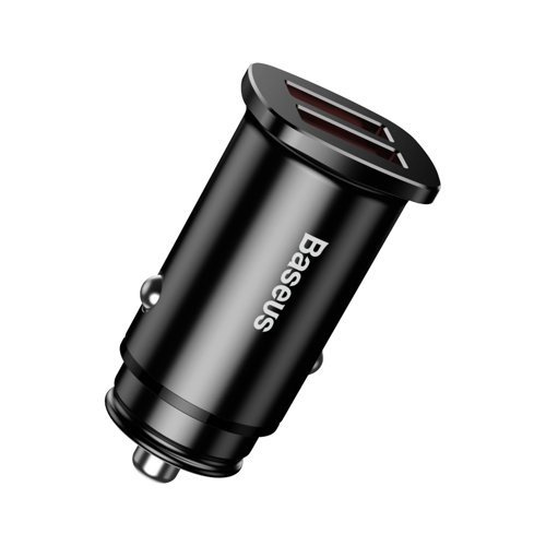 Baseus Ładowarka Samochodowa - 2XUSB QC 3.0 30W - Black