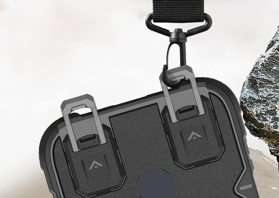 Etui pancerne do iPhone Air, do MagSafe, z podstawką, czarne