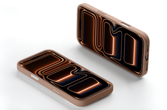 Etui do iPhone 17 Pro Max, do MagSafe, ERBORD Matt Case, desert titanium