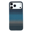 Etui do iPhone 17 Pro Max – magnetyczne z włókna aramidowego, niebieskie
