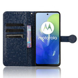 Etui z klapką do Motorola Moto G24 / G24 Power / G04, Wallet Rhombus, niebieskie