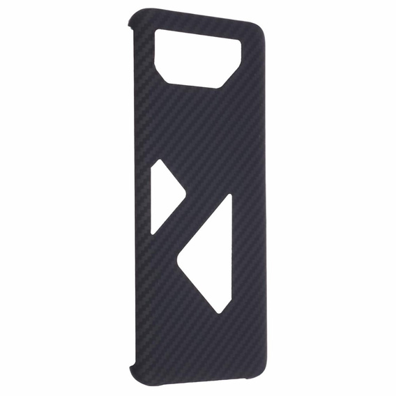 Etui do Asus ROG Phone 7 5G, karbonowe Carbon Fiber, czarne