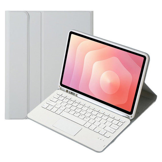 Etui z klawiaturą Bluetooth i touchpadem do Samsung Galaxy Tab S11 – szare
