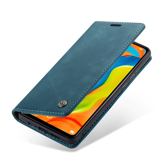 Etui CASEME do Huawei P30 Lite, Leather Wallet Case, niebieskie