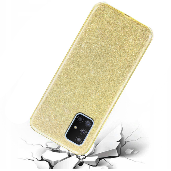 Etui Glitter Case do Samsung Galaxy A51 4G, Gold