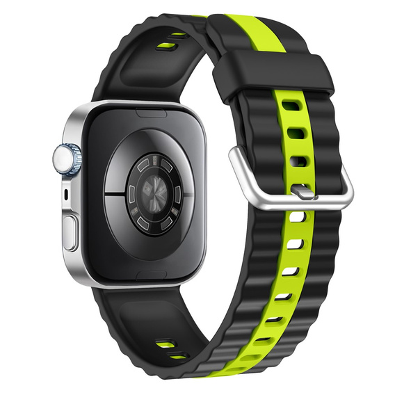 Pasek Silikonowy do Huawei Watch Fit 4 / 4 Pro / 3, Czarny / Zielony