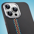Etui do iPhone 15 Pro, Carbon Fiber MagSafe, czarne