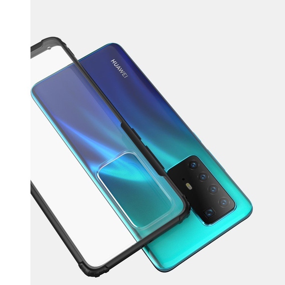 Etui do Huawei P40 Pro, Obudowa Fusion Case, Przezroczyste / Czarna ramka