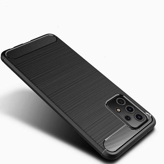 Etui do Samsung Galaxy A13 4G, Karbon, czarne