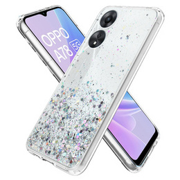 Etui do Oppo A78 5G, Glittery, przezroczyste
