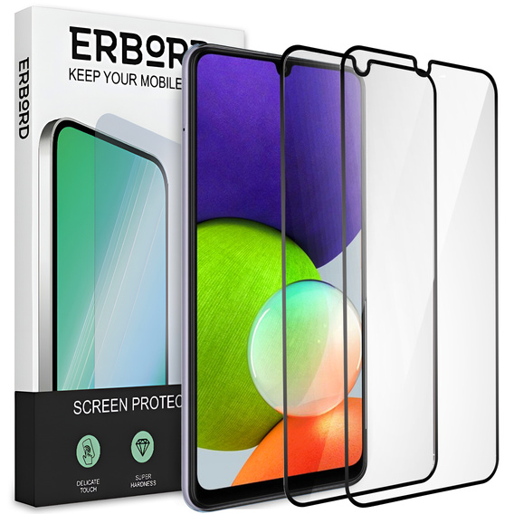 2x Szkło Hybrydowe Ceramic ERBORD do Samsung Galaxy A22 5G