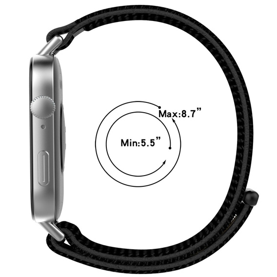 Pasek Nylonowy do Huawei Watch Fit 3, Czarny