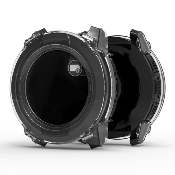 Etui ochronne do Garmin Instinct 3 Solar / Instinct 3 AMOLED 45mm z hartowanym szkłem – czarne