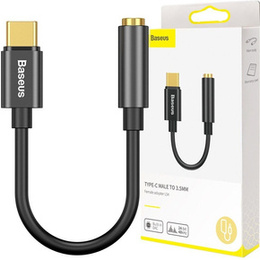 Baseus Przejściówka adapter przewód audio USB-C do mini jack 3,5mm