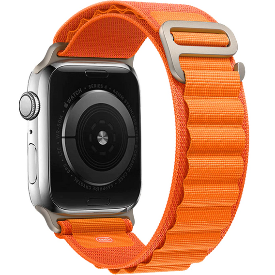 Pasek nylonowy do Apple Watch 1/2/3/4/5/6/7/8/SE 38/40/41/mm, Pomarańczowy