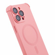 Etui silikonowe do iPhone 15 Pro Max, Magnetic, do MagSafe, różowe