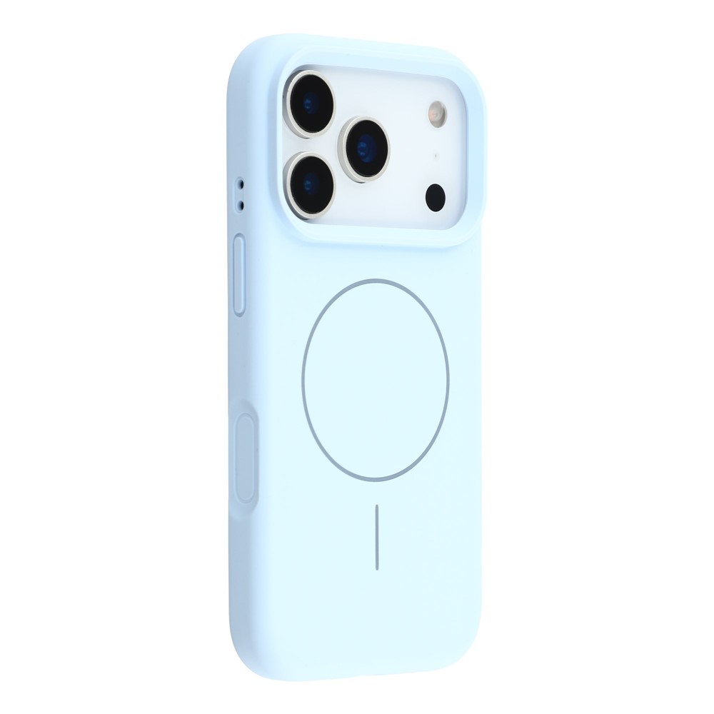 Etui silikonowe do iPhone 17 Pro Max - kompatybilne z MagSafe, antywstrząsowe, niebieskie