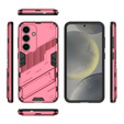 Etui do Samsung Galaxy A56 5G, Military kickstand, różowe