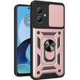 Etui pancerne do Motorola Moto G14, CamShield Slide, różowe rose gold