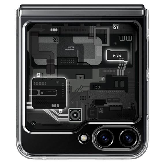 Etui Spigen do Samsung Galaxy Z Flip 5, Airskin Zero One, Przezroczyste